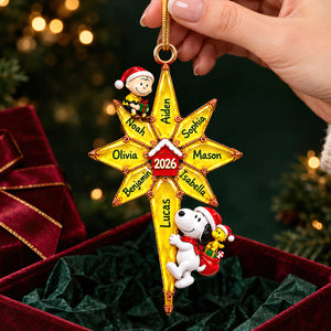 Cute Little Friends Christmas Acrylic Ornament - Personalized Gifts For Family 08tydt091026