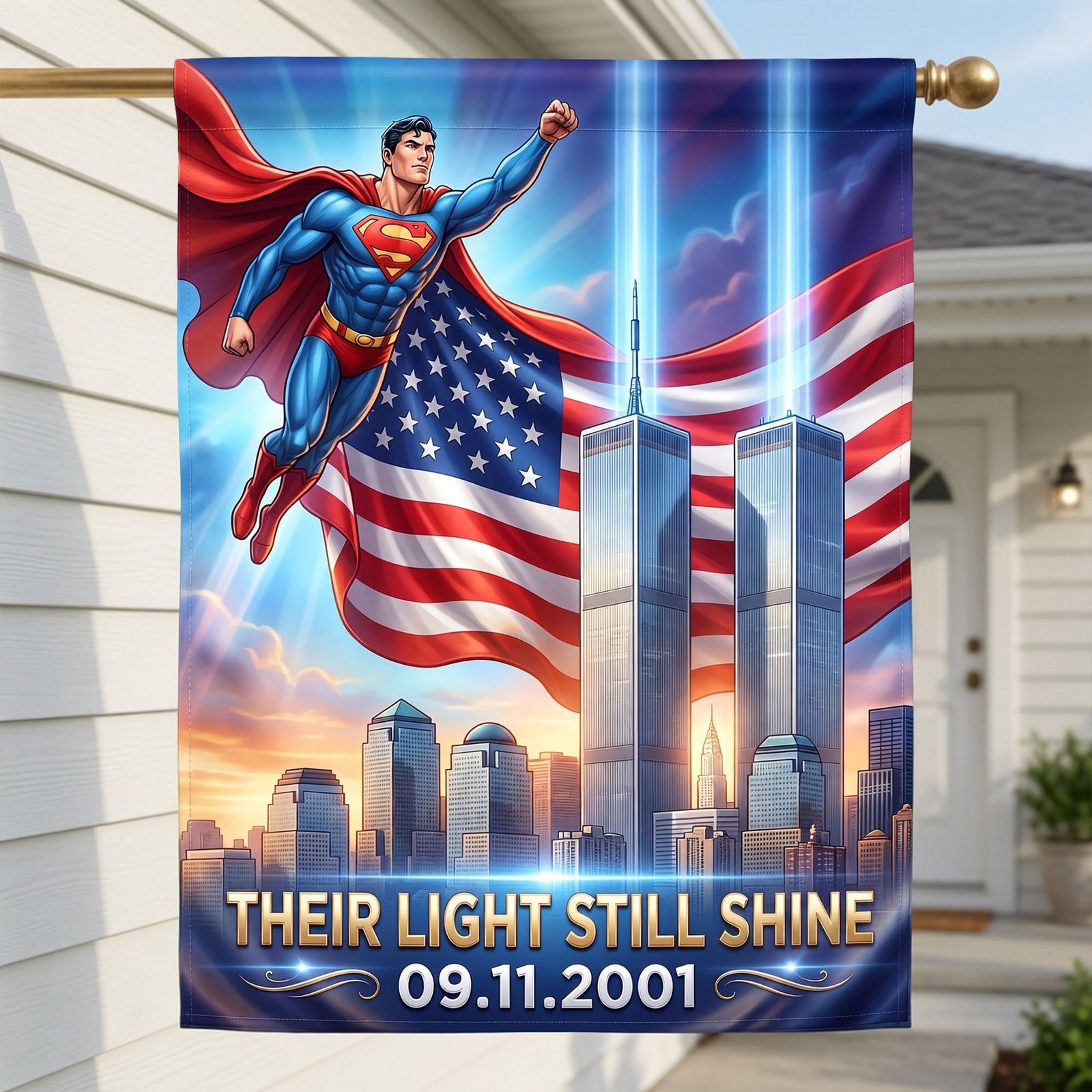 Light of Honor House Flag - Personalized Gifts For Patriots 06halu230726