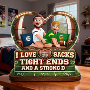 Bold Love Sporty Couple Acrylic Plaque - Personalized Gift For Sporty Couples 02HULU130126