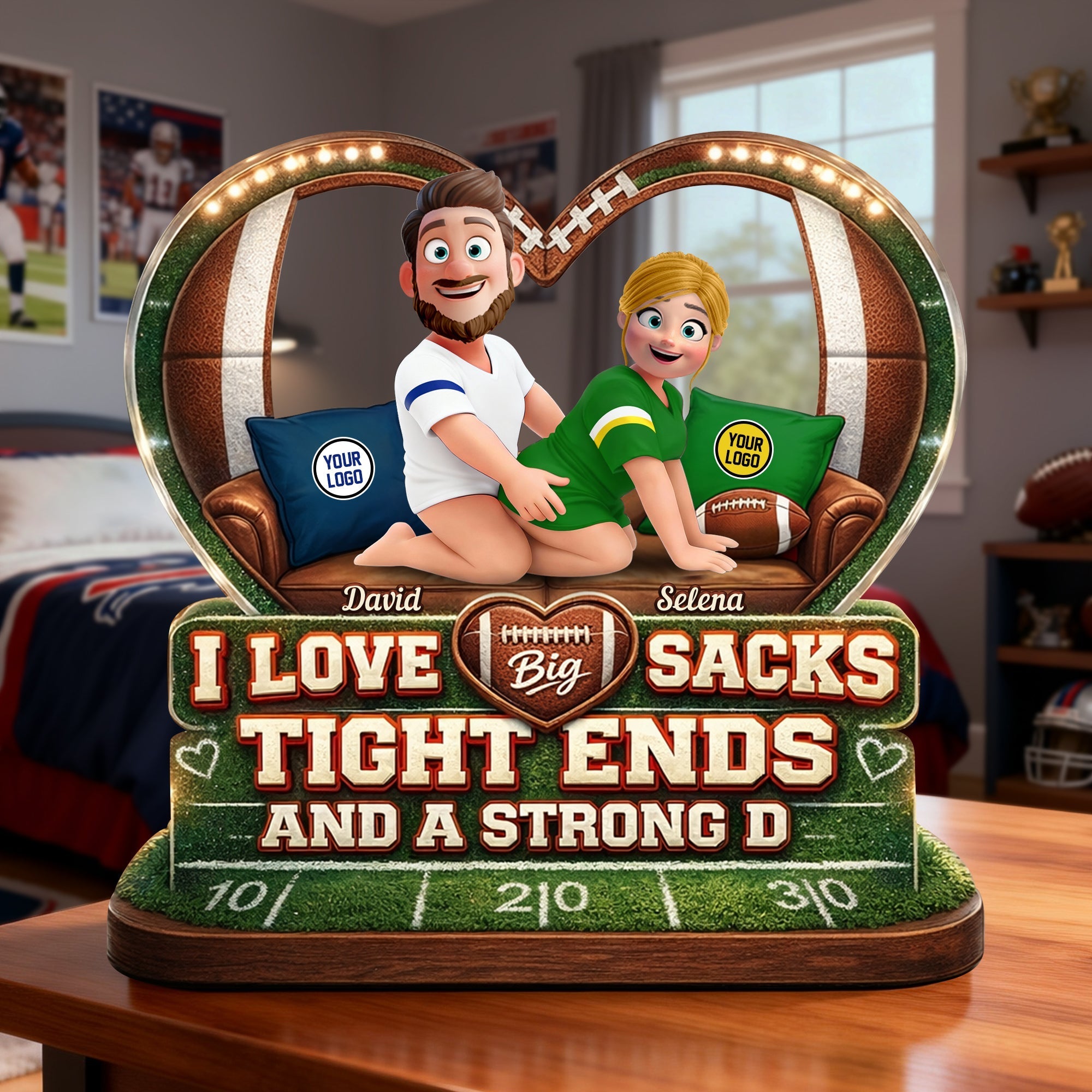 Bold Love Sporty Couple Acrylic Plaque - Personalized Gift For Sporty Couples 02HULU130126