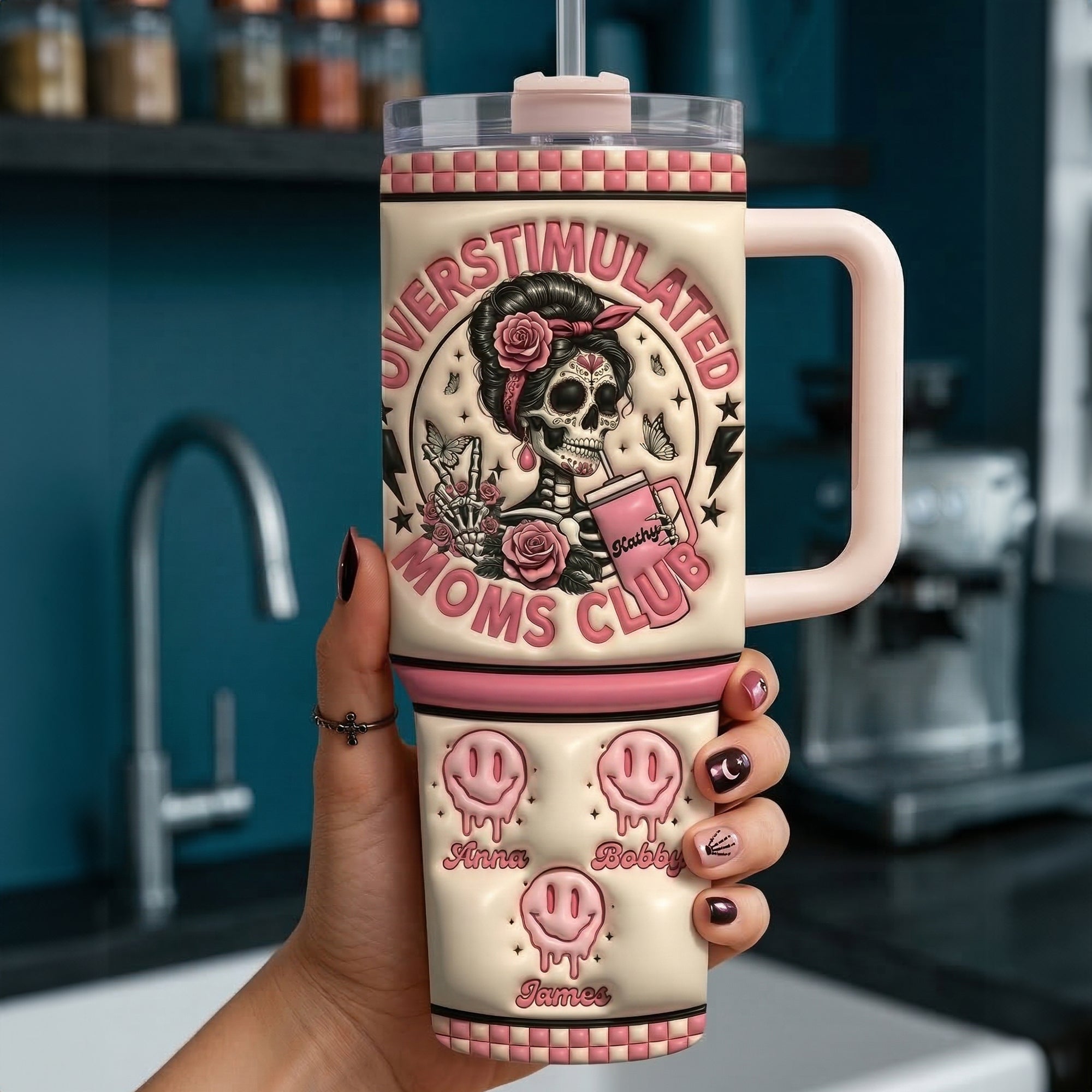 Overstimulated Moms Tumbler Handle - Personalized Gifts For Mom 03QHLU130326