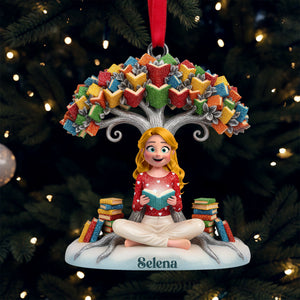 Book Tree Christmas Ornament Personalized Gifts For Book Lovers 01NALU061025-Homacus