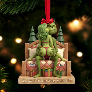 Cheeky Couple Christmas Ornament Personalized Gifts For Couple 07OHLU211125
