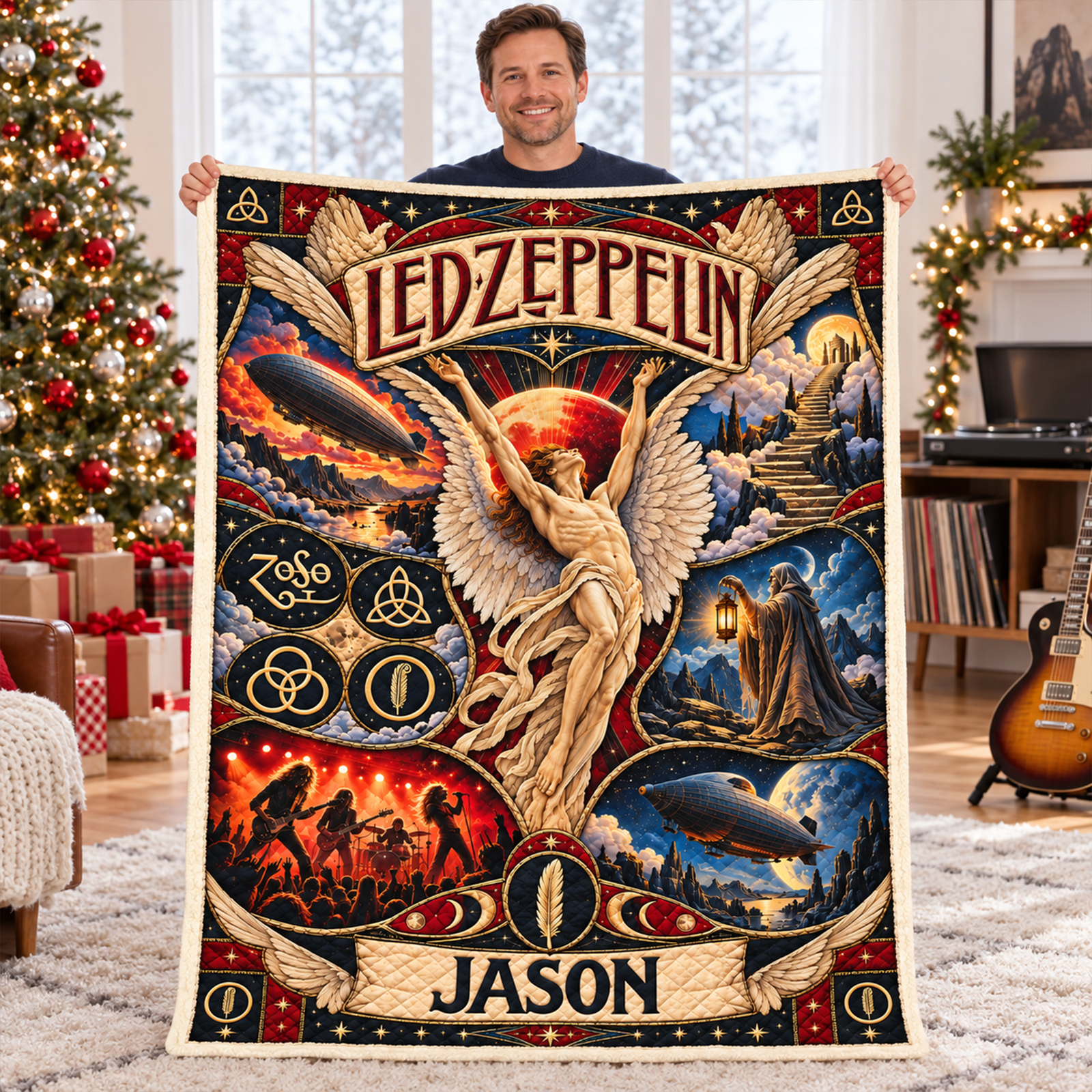 Led Zeppelin Rock Band Blanket - Personalized Gifts For Music Lovers 05haqn121026