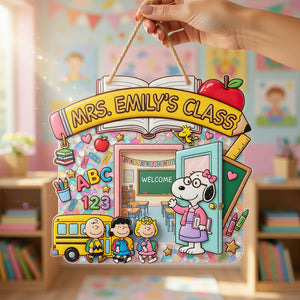 Welcome Room Door Acrylic Sign - Personalized Gifts For Teacher 08tydt290726