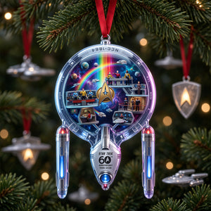Ship To Uncharted Space Ornament, Personalized Gifts 01QHLU240926