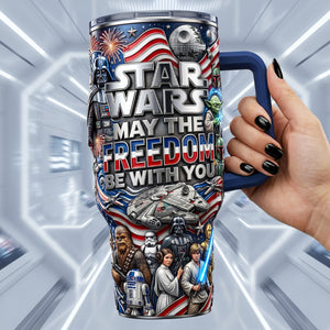 Freedom With You 40oz Tumbler  - Personalized Gifts For Patriots 03pata110626