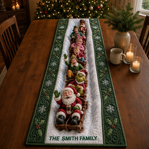 Holiday Memories Quilted Table Runner Personalized Christmas Gifts 05QHQN210826