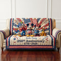 USA 250th Anniversary Quilted Sofa Cover Personalized Gifts 021patn040226