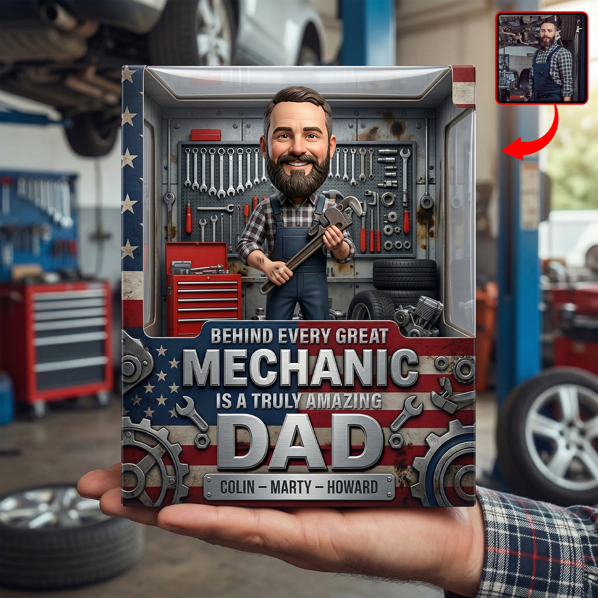 Amazing Mechanic Dad Acrylic Plaque - Custom Photo Gifts For Dads 04paqn260326-Homacus