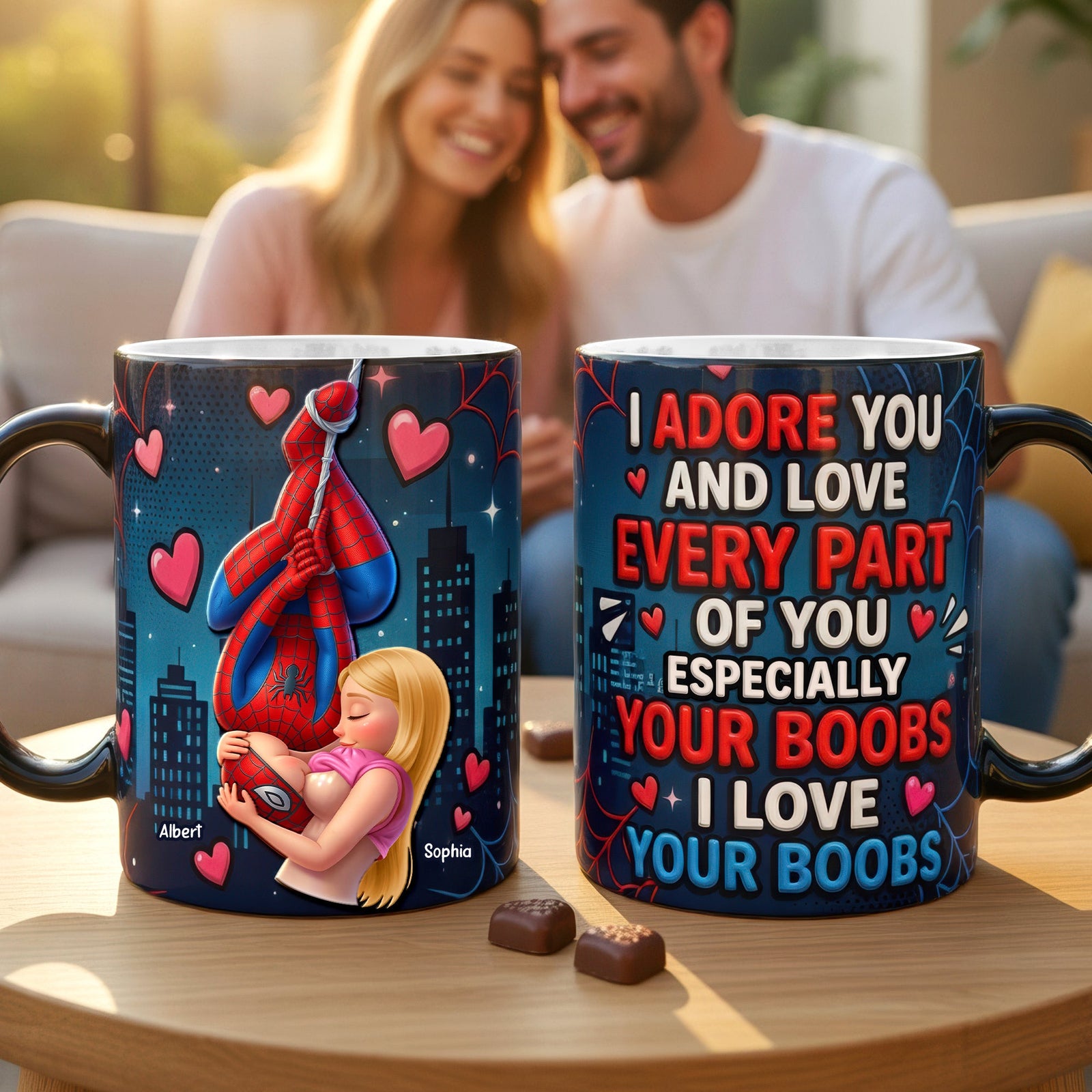 Chaos In Love Magic Mug - Personalized Gifts For Couples 04huqn300626