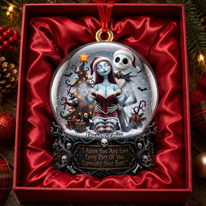 Mischievous Couple Acrylic Ornament - Personalized Christmas Gifts For Couples 02padh030826