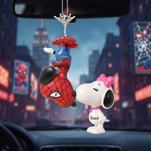 Hero Duo Acrylic Car Ornament – Personalized Gifts For Couple 02hulu040826
