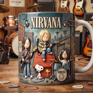 Nirvana Band Coffee Mug - Personalized Gifts For Rock Lovers 02natn100726