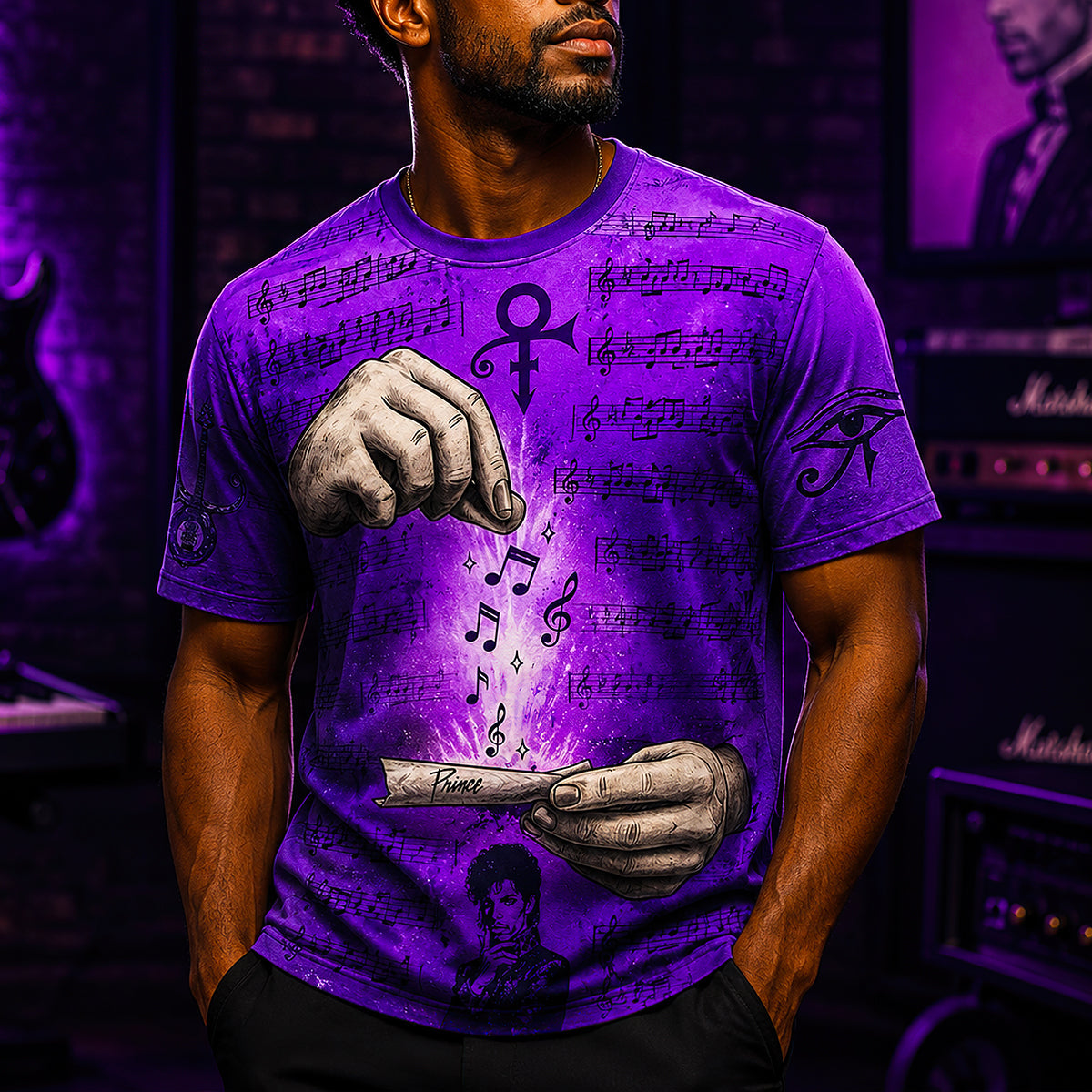 Prince The Musician Music Addict 3D Shirt, Personalized Gifts 02qhdt190826