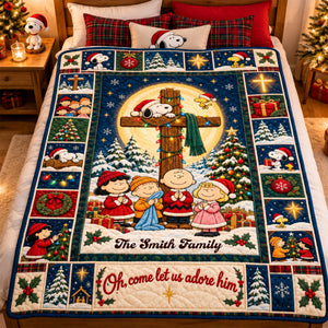 Christian Christmas Blanket - Personalized Gifts For Family 01ttlu011026