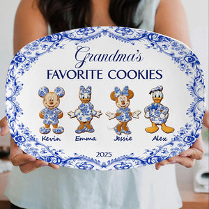 Grandma's Cookies Christmas Resin Plate - Personalized Gifts 01PGTA280825