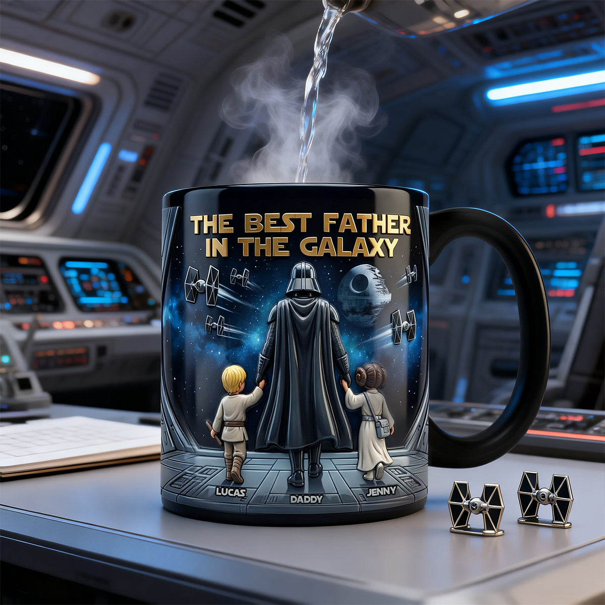 The Best Father Magic Coffee Mug - Personalized Gifts For Father 01natn100426