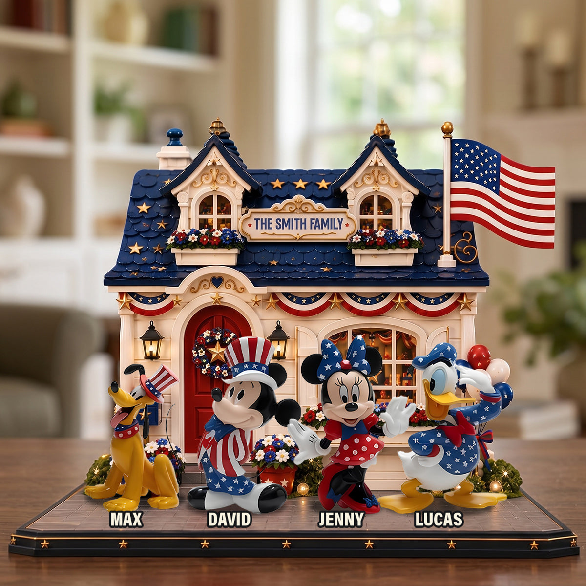 Patriotic Storybook Family Acrylic Plaque - Personalized 250th Anniversary Gift For Family 02TOTN010626-Homacus