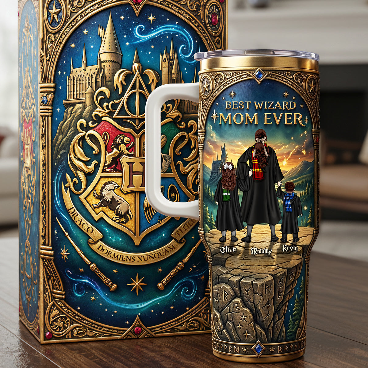 25 Years Of Magic Handle Tumbler Personalized Gifts For Mom 01NATA060326