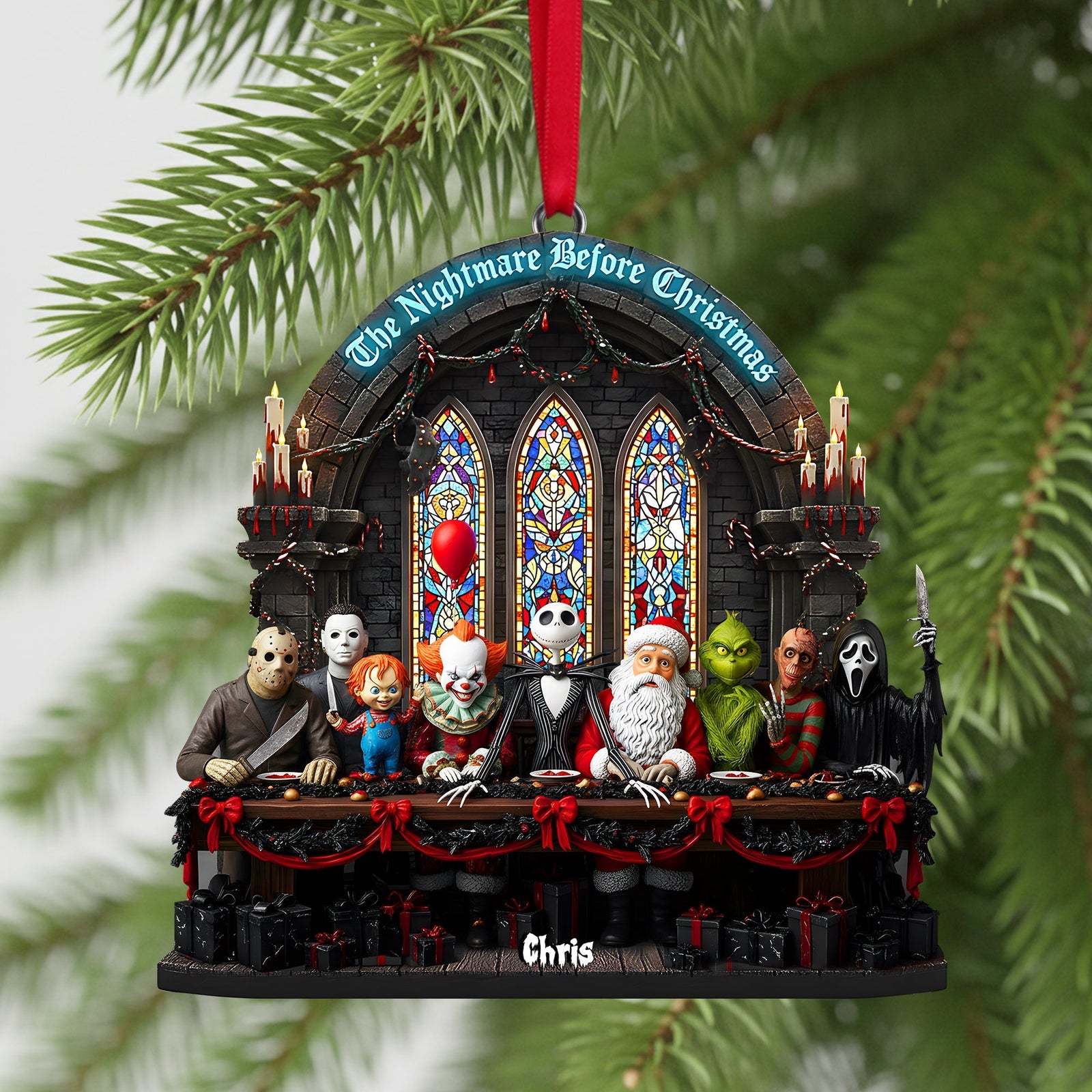 The Nightmare Feast Christmas Ornament Personalized Gifts 03PALU061025