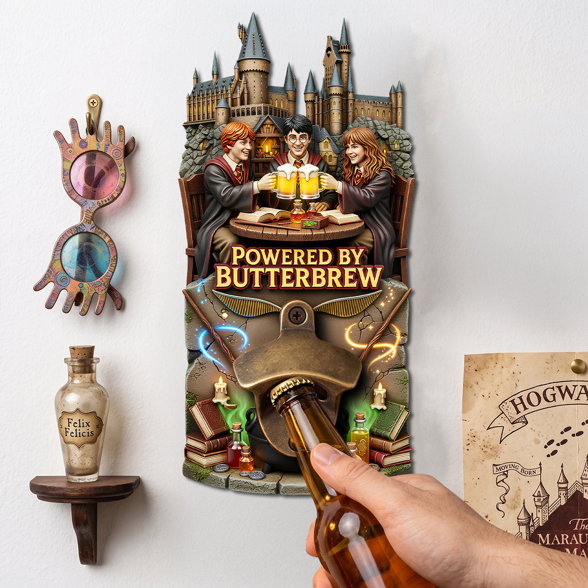 Magical Wall Hanging Bottle Opener - Personalized Drinking Gifts 02TOTN220726