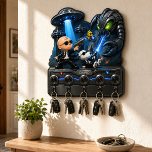 Secret Agent Acrylic Key Hanger - Personalized Gifts For Movie Lovers 04hadt280726