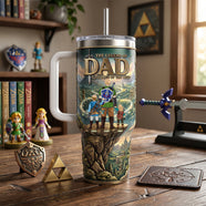 The Legend Of Dad Tumbler Handle - Personalized Gifts For Dad 04NATN170426