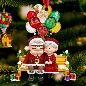Romantic Couple Christmas Ornament - Personalized Gifts 03TGDT110825