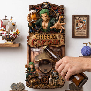Cheers Captain Bottle Opener - Personalized Gifts 01patn210726