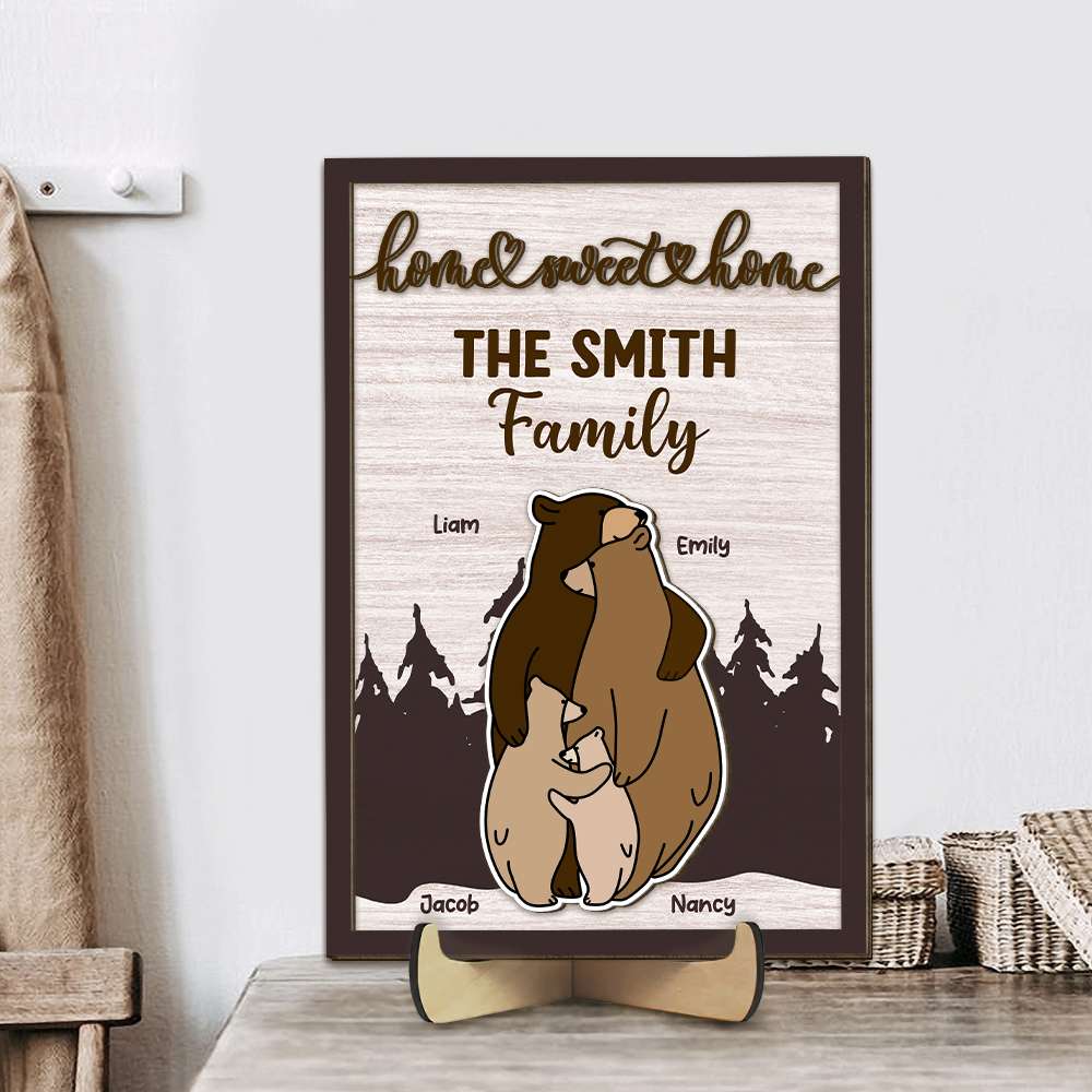 Personalized Gifts For Family Wood Sign Home Sweet Home - Wood Signs - GoDuckee