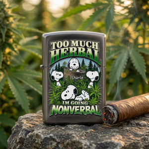 Too Much Herbal I'm Going Nonverbal Lighter - Personalized Gifts 05tolu070726