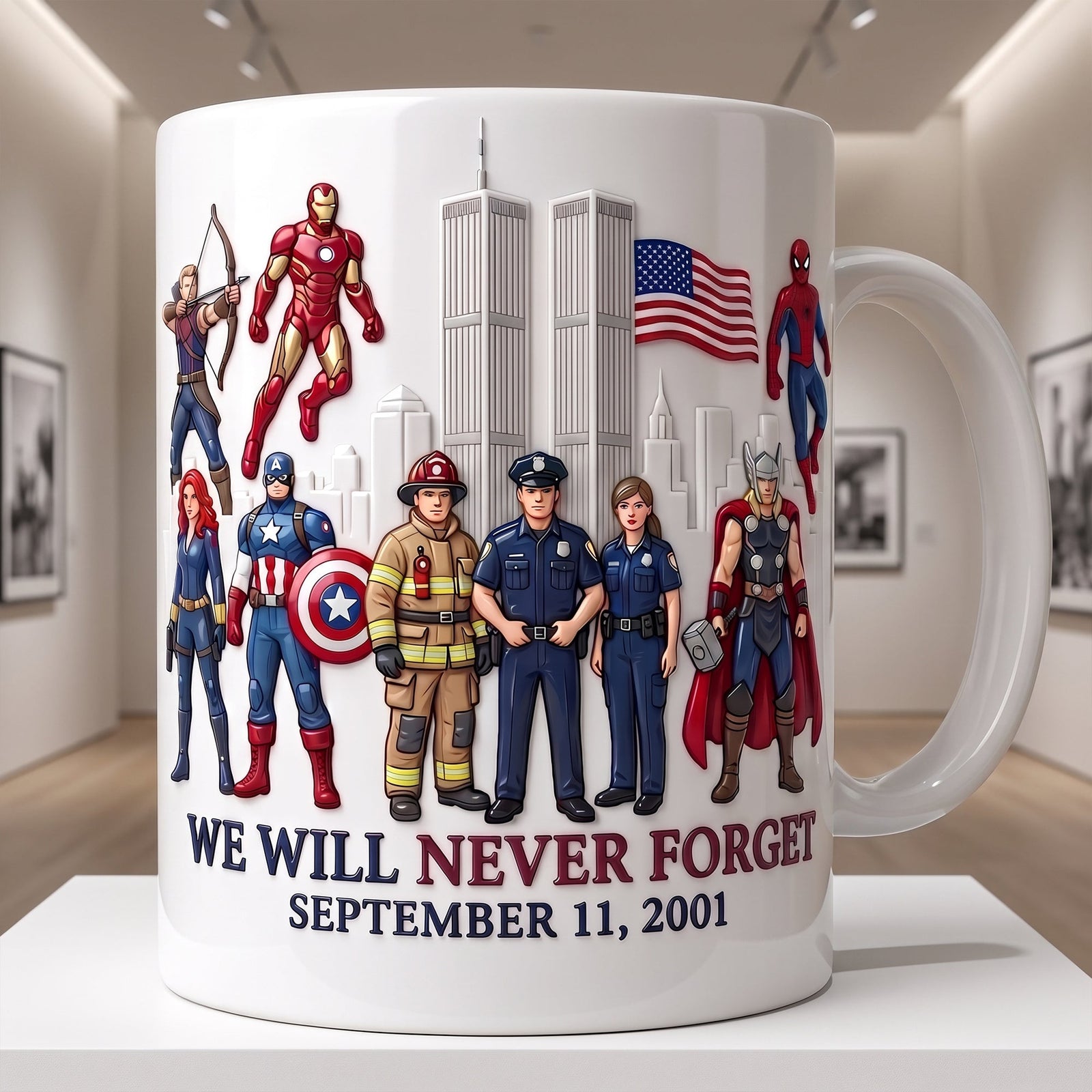Never Forget Tribute Mug - Personalized Gifts For Patriots 02HAQN230726