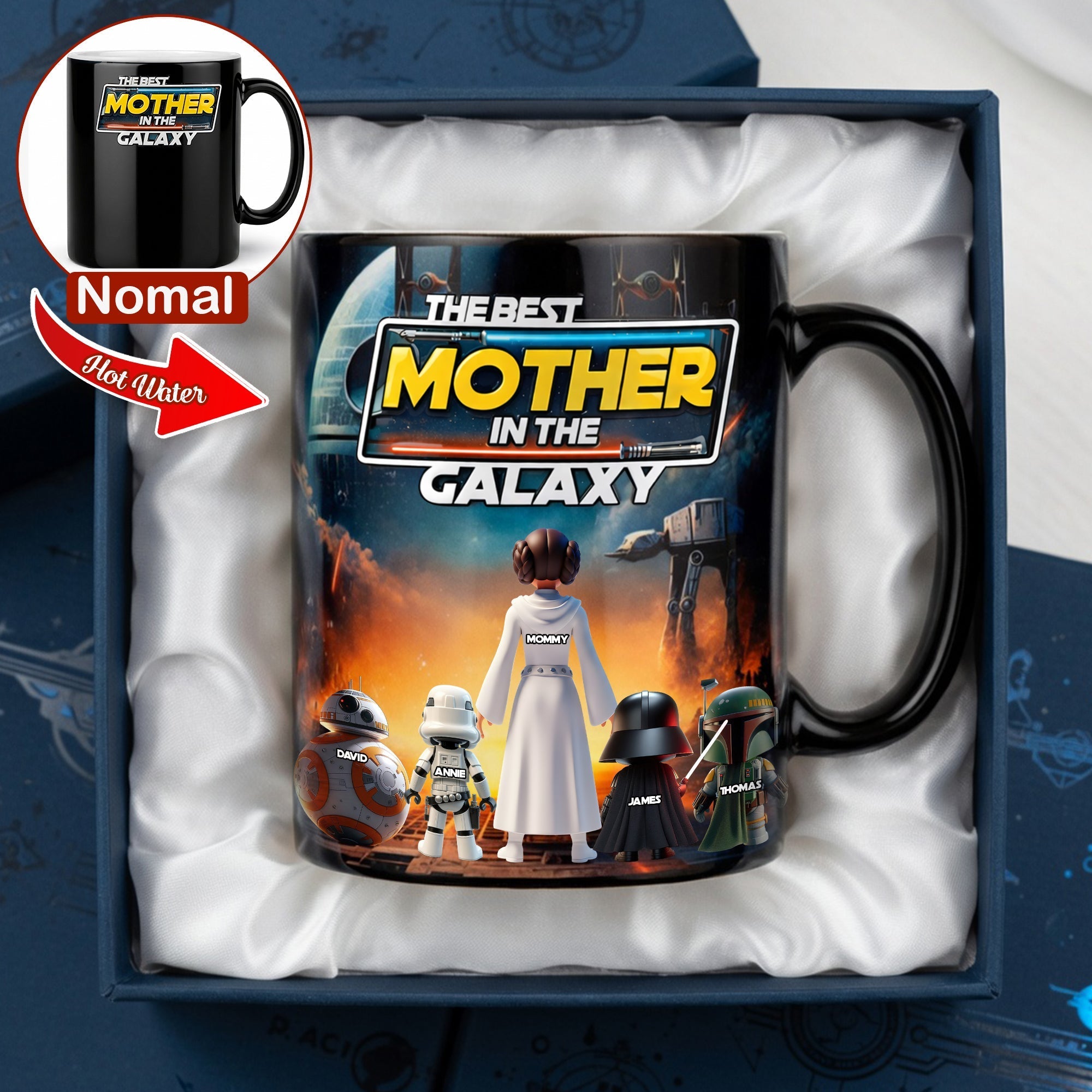 Cosmic Mom and Kids Magic Coffee Mug - Personalized Gifts For Mother 03ohlu030426