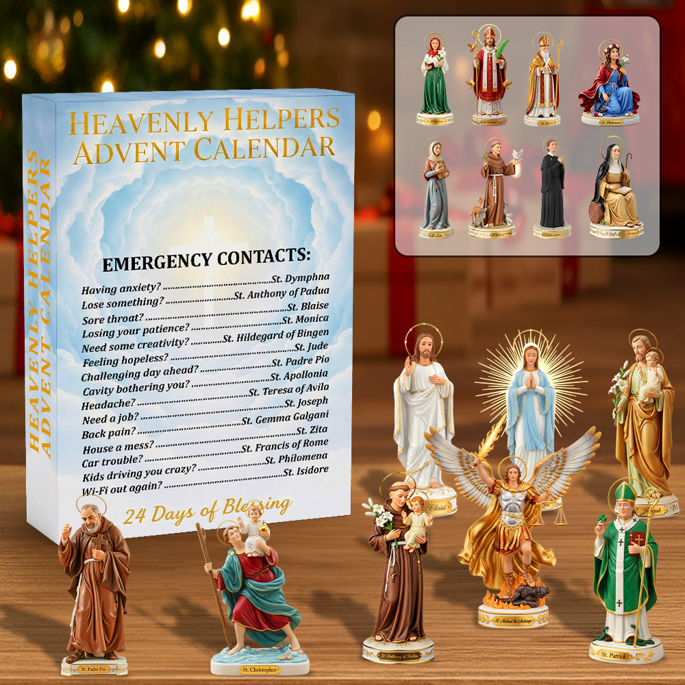 Catholic Saints Advent Calendar Custom Acrylic Blind Box, Christmas Gifts 01qhtn221025