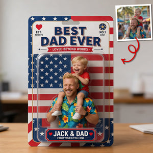 Custom Photo Best Dad Ever Acrylic Plaque - Personalized Gifts For Dad 01tytn040526-Homacus