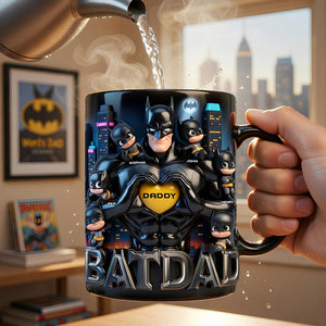 Strong Dad and Kids Magic Coffee Mug - Personalized Gifts For Dad 02ohdt160426