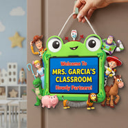 Classroom Welcome Wood Sign - Personalized Gifts For Teacher 02huta230626-Homacus