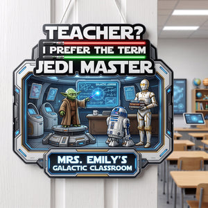 Galactic Classroom Acrylic Sign - Personalized Gifts For Teacher 04hata240726