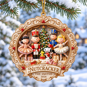Merry Nutcracker Friends Family Ornament - Personalized Christmas Gifts For Family 07pgqn201026