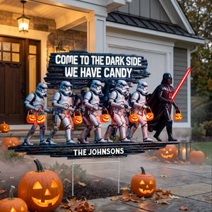 Trick Or Treat Squad Yard Sign - Personalized Halloween Decor 04qhqn030826