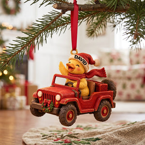 Ducking Fun Squad Ornament, Personalized Gifts For Off-road Lovers 04QHTN101026