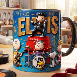 Retro Rock Pup Accent Coffee Mug - Personalized Gifts For Music Lovers 05hulu290726