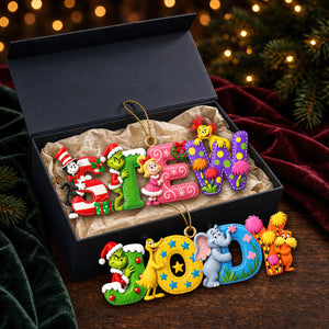 Christmas Alphabet Ornament - Personalized Gifts For Christmas 03padt081026