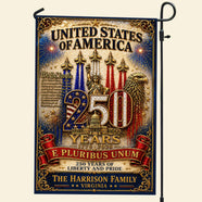 America 250th Anniversary Garden Flag - Personalized Gifts For Patriots 04paqn290526 - Garden Flag - GoDuckee