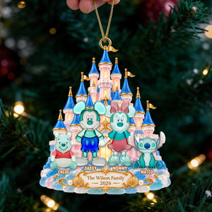 Magical Castle Family Ornament - Personalized Christmas Gifts 02NADT100926-Homacus