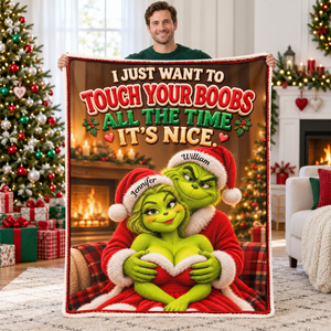 Funny Mischief Couples Blanket - Personalized Christmas Gifts For Couples 06naqn101026