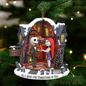 Spooky Couple Christmas Ornament - Personalized Gifts 02pgqn120925
