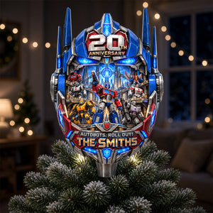 20 Years of Mechanical Adventure Tree Topper - Personalized Anniversary Gift 01HADH150926