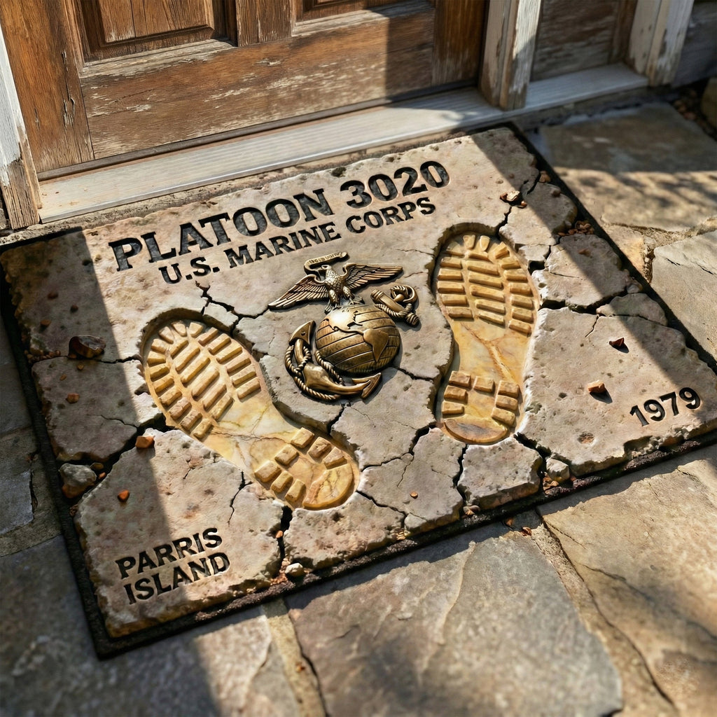 Home Of A Proud Veteran Doormat - Personalized Gifts For Veteran 061TGLU260126-Homacus